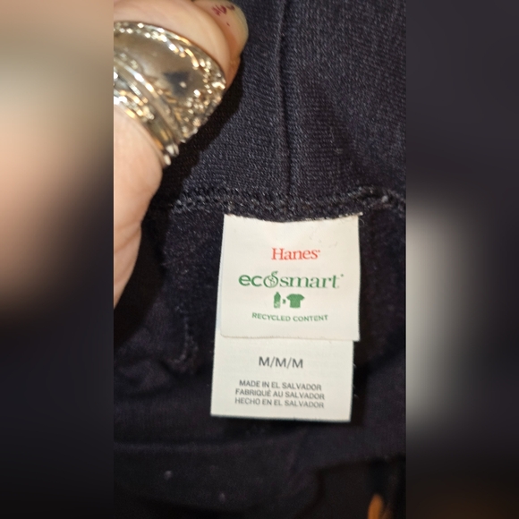 Goth Babe Abstract Graphic Black Hoodie - Picture 5 of 5